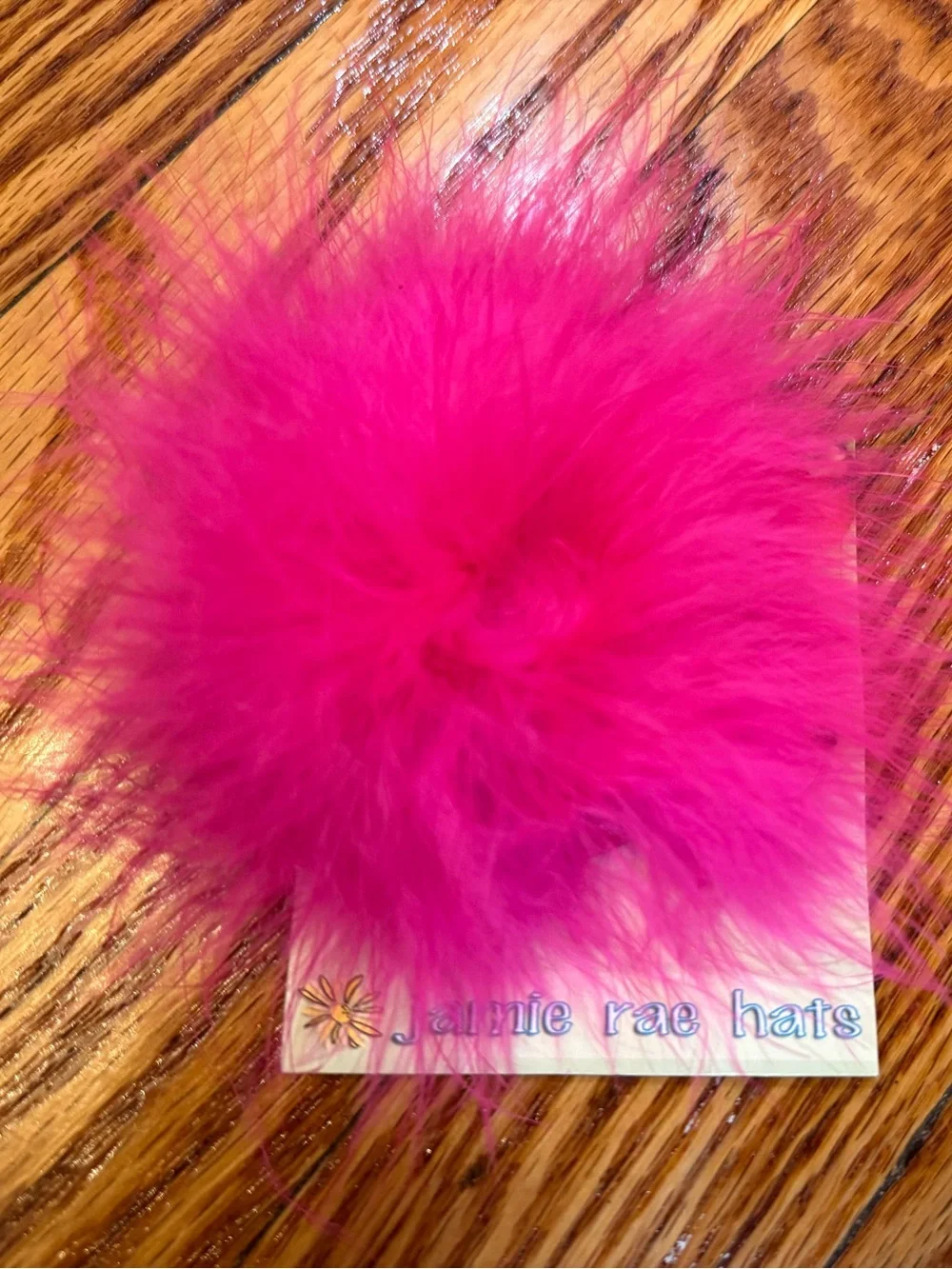 Hot Pink Fluffy Pom Pom - Kids Accessory